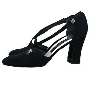 STUART WEITZMAN DUCHESS Black Dress Heels Womens Size 7